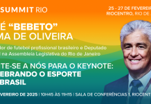 Bebeto, lenda do futebol brasileiro, será palestrante no SBC Summit Rio Bebeto, lenda do futebol, será palestrante no SBC Summit Rio