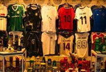Imagem de várias camisas de times do futebol brasileiro para falar sobre a possível restrição da publicidade de apostas
