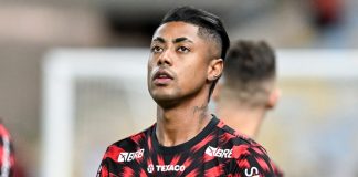 Suspeito de manipulação, Bruno Henrique presta depoimento ao STJD nesta segunda-feira Imagem do atacante Bruno Henrique, do Flamengo, que presta depoimento ao STJD nesta segunda