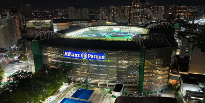 bet365 amplia exposição de marca com acordo de patrocínio com o Allianz Parque Imagem aérea do Allianz Parque para falar sobre a parceria com a bet365