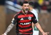 Foto de Arrascaeta, do Flamengo, para falar sobre o lançamento da página dedicada ao mundial da Casa de Apostas