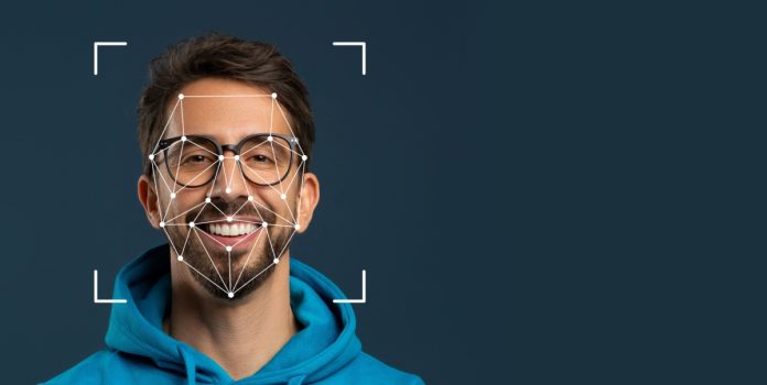 Representação de biometria facial para destacar artigo feito pela Luckbet sobre a IA e o combate à fraude em apostas