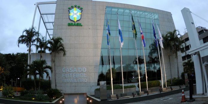 CBF vai determinar destino de R$ 264 milhões de arrecadação de apostas Foto da sede da CBF
