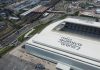 Imagem aérea do Neo Quimica Arena, estádio do Corinthians