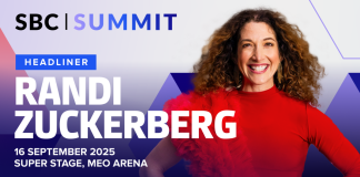 Randi Zuckerberg será destaque do Super Stage no SBC Summit 2025 Foto de Randi Zuckerberg, palestrante do SBC summit 2025