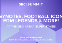Banner do Super Stage do SBC Summit