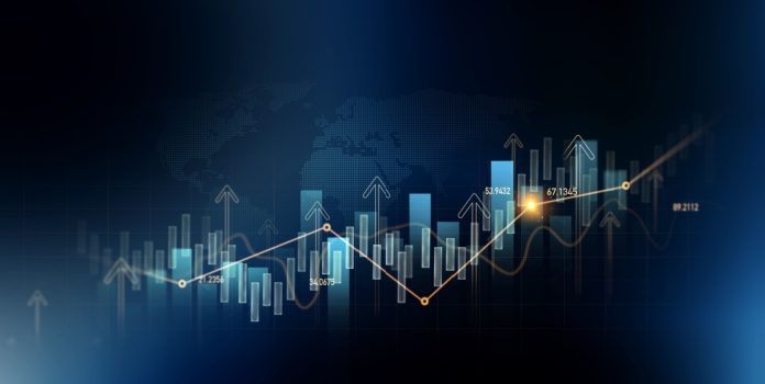 Gráfico do mercado financeiro