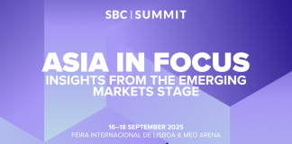 banner do SBC Summit 2025 - falando sobre a Ásia