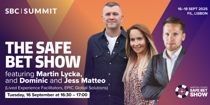 Martin-Lycka-receberá-ex-jogador-do-Liverpool-e-Leeds-no-Safe-Bet-Show-durante-o-SBC-Summit-2025 banner do Safe Bet Show do SBC Summit 2025