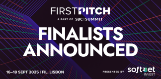 SBC Summit revela finalistas do concurso First Pitch Banner do First Pitch do SBC SUmmit