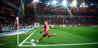 Foto de uma partida da Bundesliga para falar sobre o acordo com a Sportradar