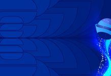 Bola de futebol com efeitos especiais e com fundo azul
