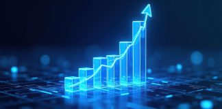 Cassiano Pereira, MAPA, comenta criação da Lotema e perspectivas do mercado lotérico Gráfico virtual de crescimento