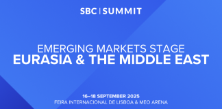 Eurásia e Oriente Médio em foco no palco Emerging Markets do SBC Summit 2025 banner do palco emerging markets do SBC SUMMIT 2025