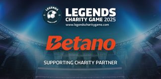 Ícones do futebol se reúnem em Portugal: Betano impulsiona o Legends Charity Game Imagem de divulgação oficial da Betano como Parceira Solidária do Legends Charity Game