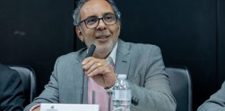 Rômulo Fernandes no ato de lançamento da Frente Parlamentar de Combate e Tratamento do Transtorno do Jogo