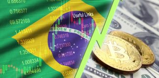 Eduardo Fernandez, CLP, analisa impacto econômico das apostas no Brasil Montagem da bandeira do Brasil, com números, simulação de gráfico financeiro e moeda virtual