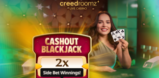 Jogo Cashout Blackjack da Creedroomz tem novidades inéditas para usuários