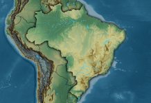 Representação do mapa do Brasil