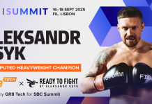 Imagem de divulgação oficial sobre a participação de Oleksandr Usyk no SBC Summit 2025