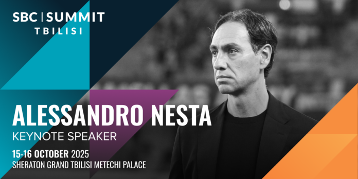 sbc-summit-tbilisi---alessandro-nesta Divulgação oficial da participação de Alessandro Nesta no SBC Summit Tbilisi 2025