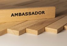 Esportes da Sorte apresenta Luisinho como embaixador Placas de madeira sobrepostas com uma delas escrita embaixador em inglês