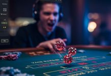 InPlaySoft e Peter & Sons firmam parceria na América Latina Dados voando sobre a mesa de jogos e menino no fundo ouvindo música.