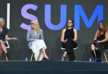 SBC Summit 2025: mulheres na indústria iGaming Cristina Turbatu (Casumo), Petra Zackrisson (LeoVegas Group), Viktoriia Degtiarova (PaySecure) e Catie Di Stefano (Vegas King) no SBC Summit 2025.