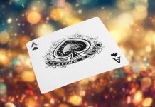 Yggdrasil firma parceria com Aposta Ganha e fortalece presença no Brasil Carta de baralho flutuando com fundo colorido e brilhoso