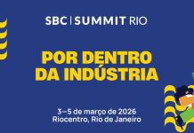 Banner digital Por dentro da indústria, de divulgação do SBC Summit Rio 2026
