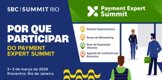 Payment Expert Summit destaca consolidação do PIX e avanço das exigências de compliance no Brasil Banner digital oficial de divulgação do Payment Expert Summit do SBC Summit Rio 2026