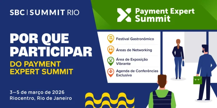 payment-expert-sbc-summit-rio-2026 Banner digital oficial de divulgação do Payment Expert Summit do SBC Summit Rio 2026