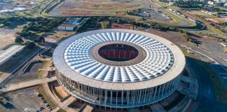 Estádio Mané Garrincha, em Brasilia, palco da Superbet Supercopa do Brasil.