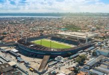 PlayBet é a nova patrocinadora máster do CSA Foto panorâmica tirada do Estádio Rei Pelé em Alagoas, casa do CSA e CRB
