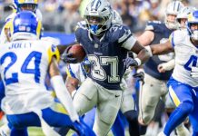O perfil do torcedor e apostador da NFL em 2026 Running back dos Cowboys, time da NFL