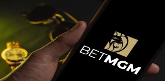 BetMGM vai implementar política de tolerância zero contra assédio a atletas Celular mostrando a tela do aplicativo da BetMGM.