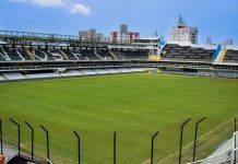 Vila Belmiro, estádio do Santos.