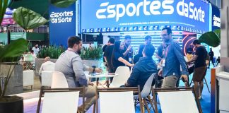 Foto tirada do estande do Esportes da Sorte no SBC Summit Rio 2026.
