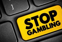 Quase 500 mil brasileiros já usaram sistema de autoexclusão dos sites de apostas Botão escrito "stop gambling", que em português significa pare de fazer apostas.