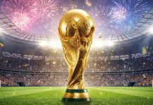 A taça da Copa do Mundo.