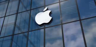 Fachada de escritório da Apple.