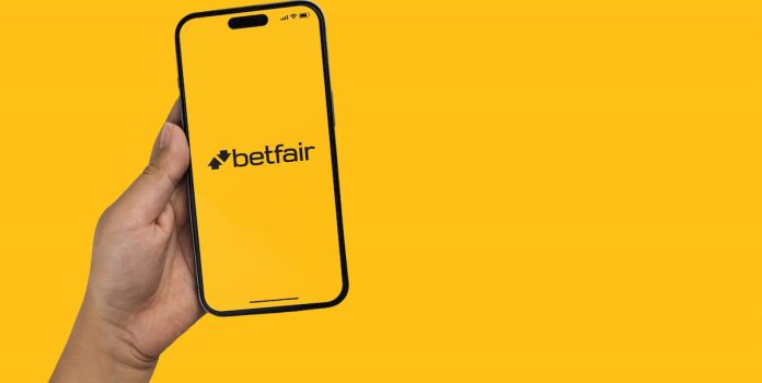 Tela de celular mostra aplicativo da Betfair.