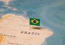 IBIA: Brasil teve dois alertas de apostas suspeitas no primeiro trimestre de 2026 Brasil destacado em mapa da América do Sul.