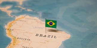 IBIA: Brasil teve dois alertas de apostas suspeitas no primeiro trimestre de 2026 Brasil destacado em mapa da América do Sul.