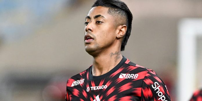 Bruno-Henrique Foto tirada de Bruno Henrique, atacante do Flamengo.