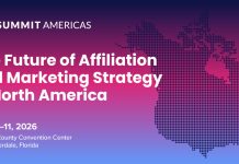 SBC Summit Americas destaca futuro da afiliação e das estratégias de marketing na América do Norte Banner digital oficial de divulgação do SBC Summit Americas 2026