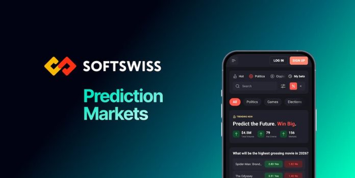 SOFTSWISS-Prediction-Markets Imagem de divulgação para o SOFTSWISS Prediction Markets.