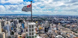 Bandeira do Estado de São Paulo.