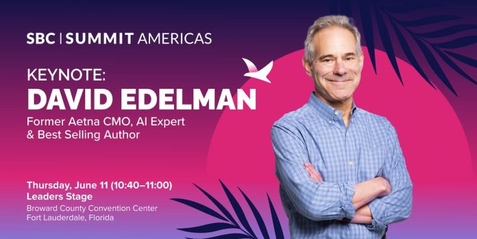 David-Edelman-SBC-Summit-Americas-2026 David Edelman dará uma palestra sobre IA durante o SBC Summit Americas 2026.