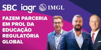 SBC, IAGR e IMGL unem forças em projeto de educação regulatória com duração de três anos Banner digital oficial de divulgação de parceria entre SBC, IAGR e IMGL.